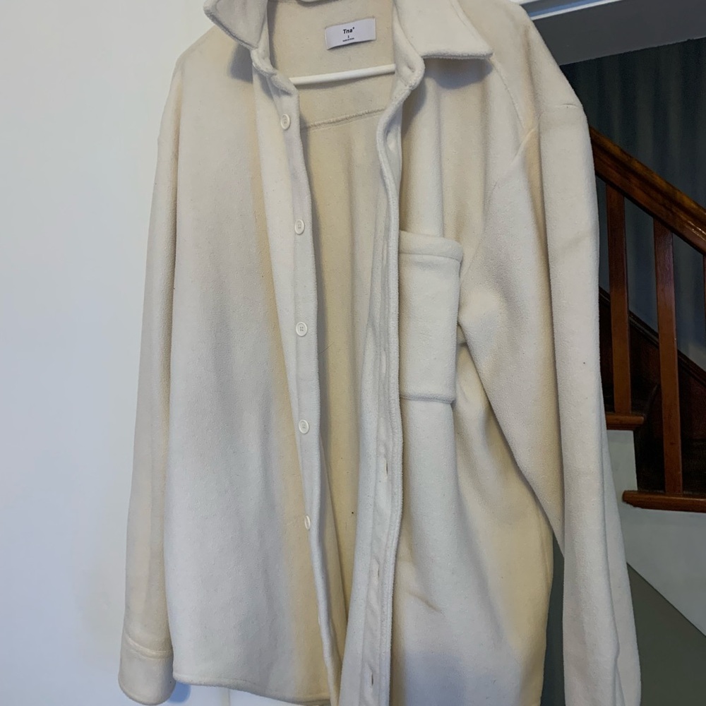 TNA Off-White Fleece Jacket